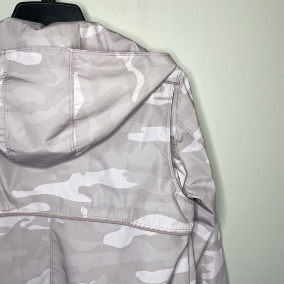 CALVIN KLEIN Performance Jacket Womens Small Pink Camo Full Zip Moto Hooded - Picture 6 of 8